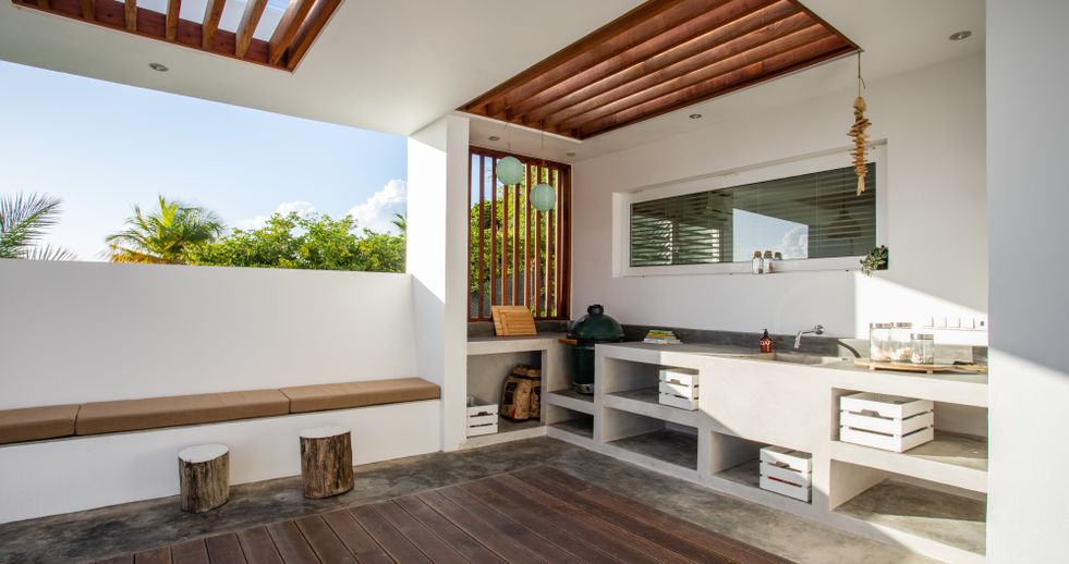 buitenkeuken villa Curacao